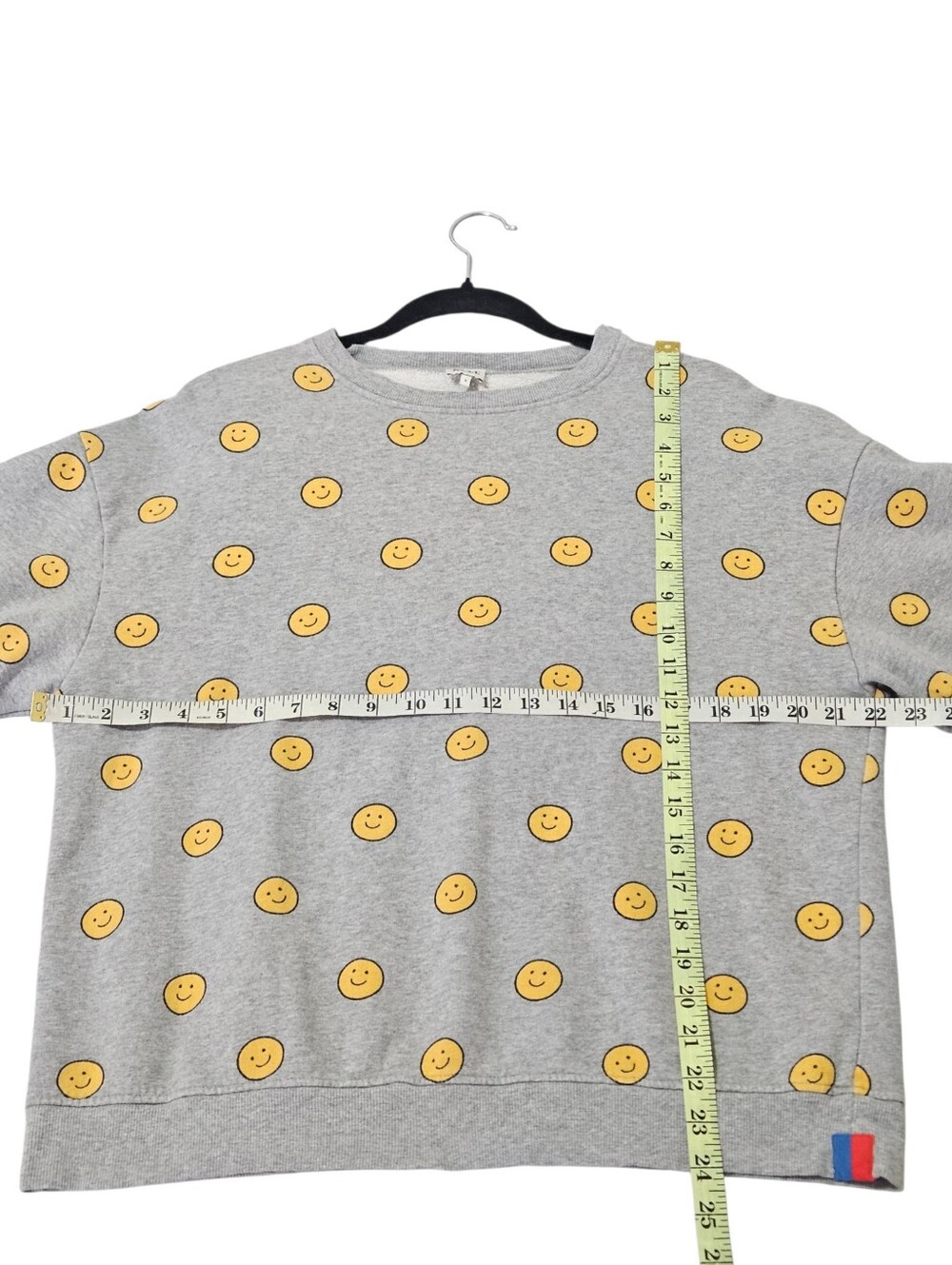 KULE Oversized Smile Crewneck Sweatshirt Organic Cotton S - Picture 12 of 13
